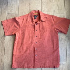 Royal Robins button down Short sleeves. Med Orange